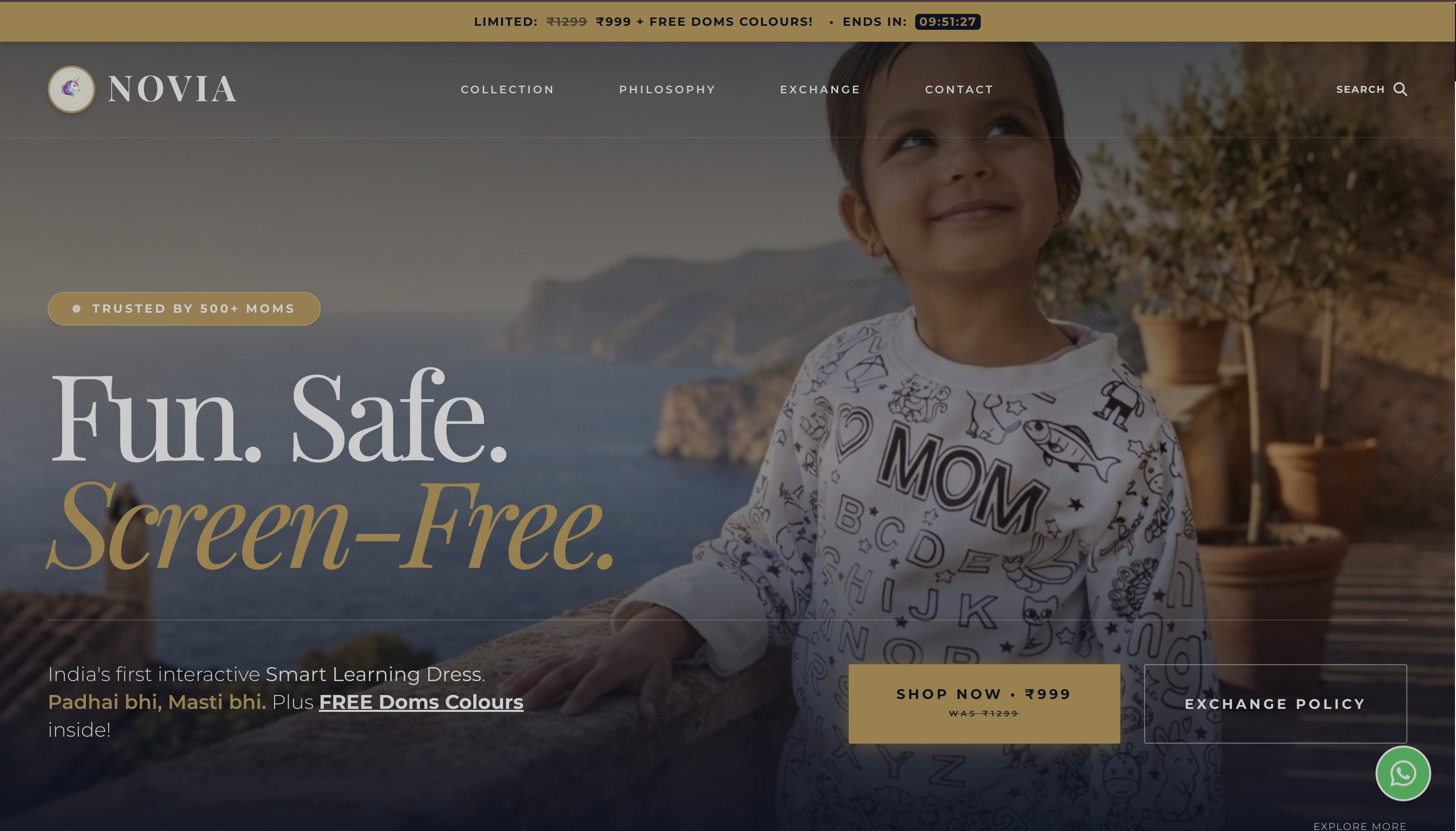 Novia Clothing E-Commerce Website Mockup - Fashion Retail Store Design by Piyush Assudani